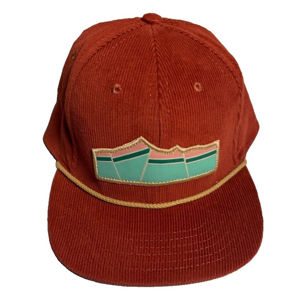 Sendero Provisions Co. Hat Adult Snapback Burnt Sienna Corduroy Mountain EUC